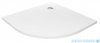 New Trendy Nex brodzik konglomeratowy półokrągły 80x80x3,5 cm biały B-0449